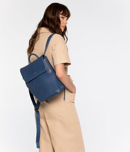 FABI Mini Vegan Backpack - Vintage | Color: Blue - variant::cosmo