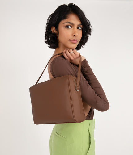 HAVANA Vegan Shoulder Bag - Arbor | Color: Red - variant::beetroot