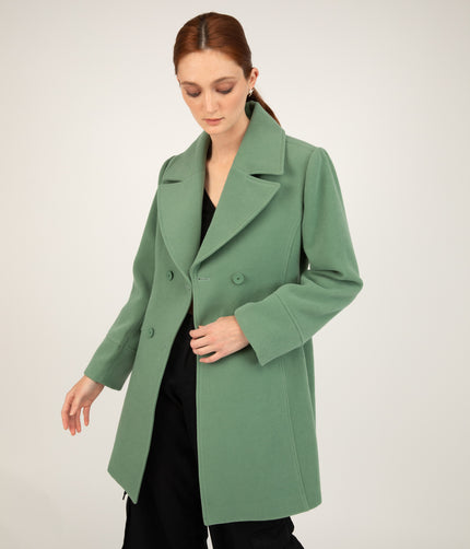 ODILIA Women's Vegan Coat | Color: Black - variant::black