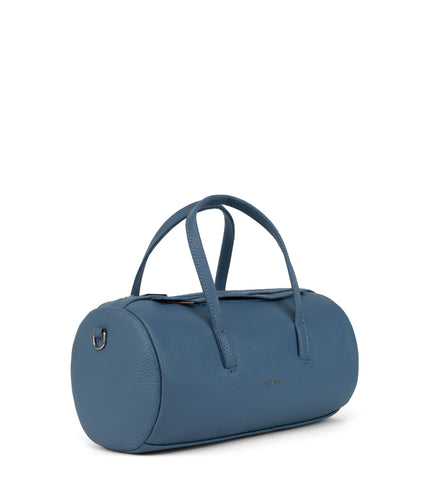 INES Vegan Barrel Bag - Purity | Color: Blue - variant::galaxy
