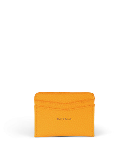 JUNYA Vegan Card Holder - Purity | Color: Orange - variant::arancia