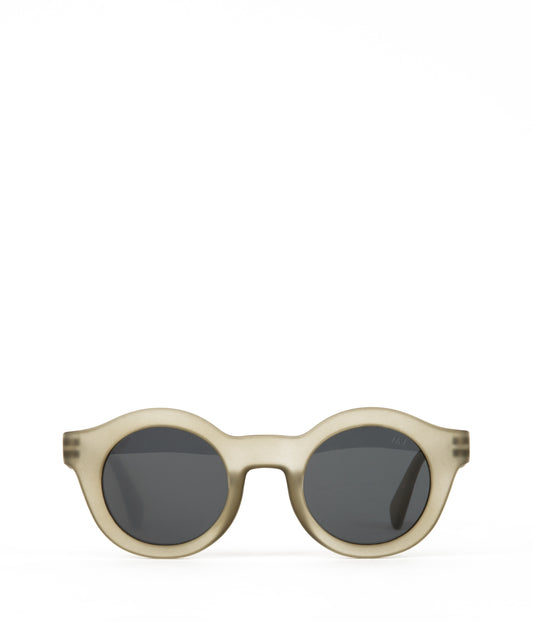 SURIE-2 Recycled Round Sunglasses | Color: Green - variant::olive