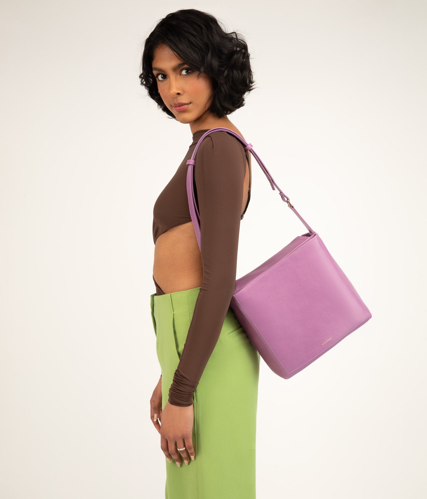 LORO Vegan Shoulder Bag - Vintage | Color: Brown - variant::chili