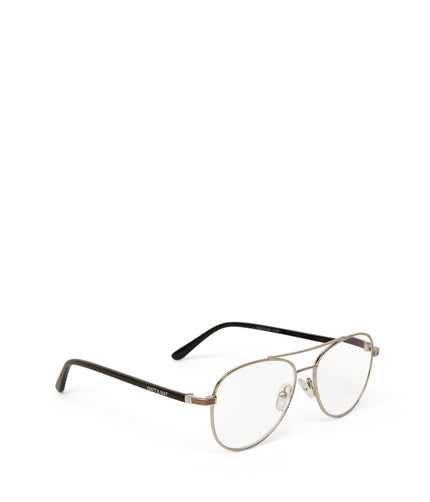 KIKKO-3 Recycled Aviator Reading Glasses | Color: Grey - variant::silver