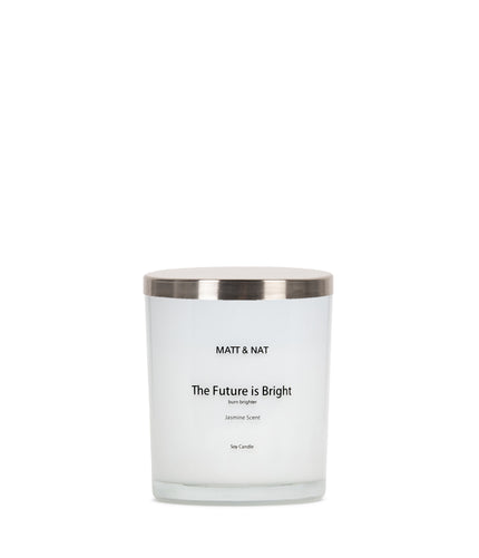 The Future Is Bright Candle | Color: White - variant::white