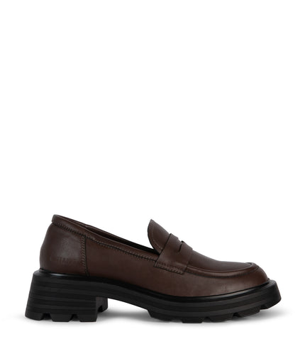 DIDO Women's Vegan Loafer| Color: Brown - variant::brown
