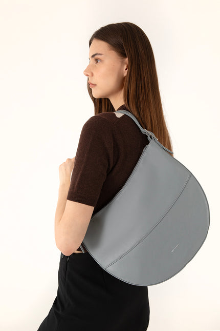ESTHER Vegan Hobo Bag - Forum | Color: Grey - variant::dolphin