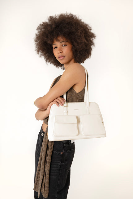 Imena Vegan Tote Bag - Forum | Color: Black - variant::black