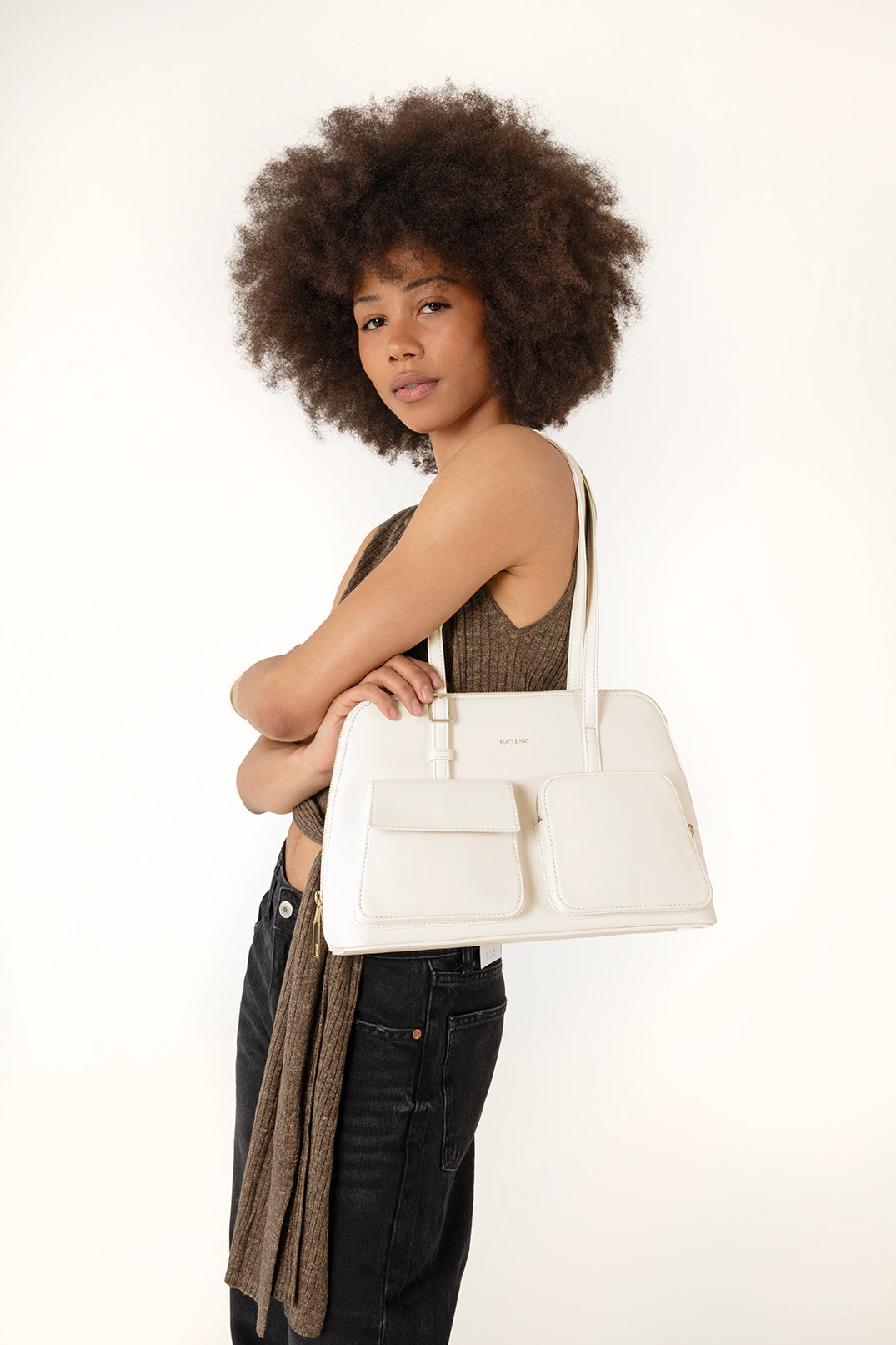 Imena Vegan Tote Bag - Forum | Color: Grey - variant::dolphin