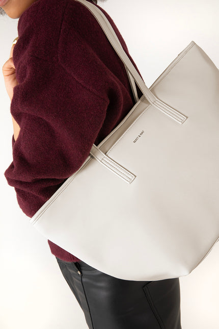 Marisa Vegan Tote Bag - Forum | Color: Black - variant::black