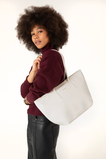 Marisa Vegan Tote Bag - Forum | Color: White - variant::cloud