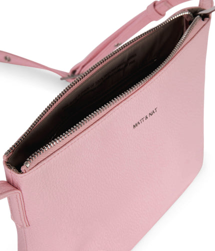 SAM Vegan Crossbody Bag - Grain | Color: Quartz - variant::quartz
