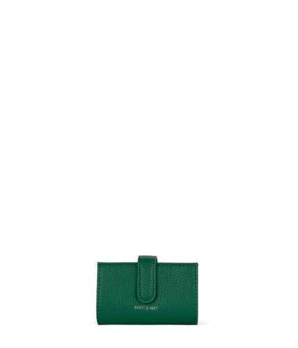 CREPE Vegan Accordion Card Holder – Grain | Color: Avocado - variant::avocado