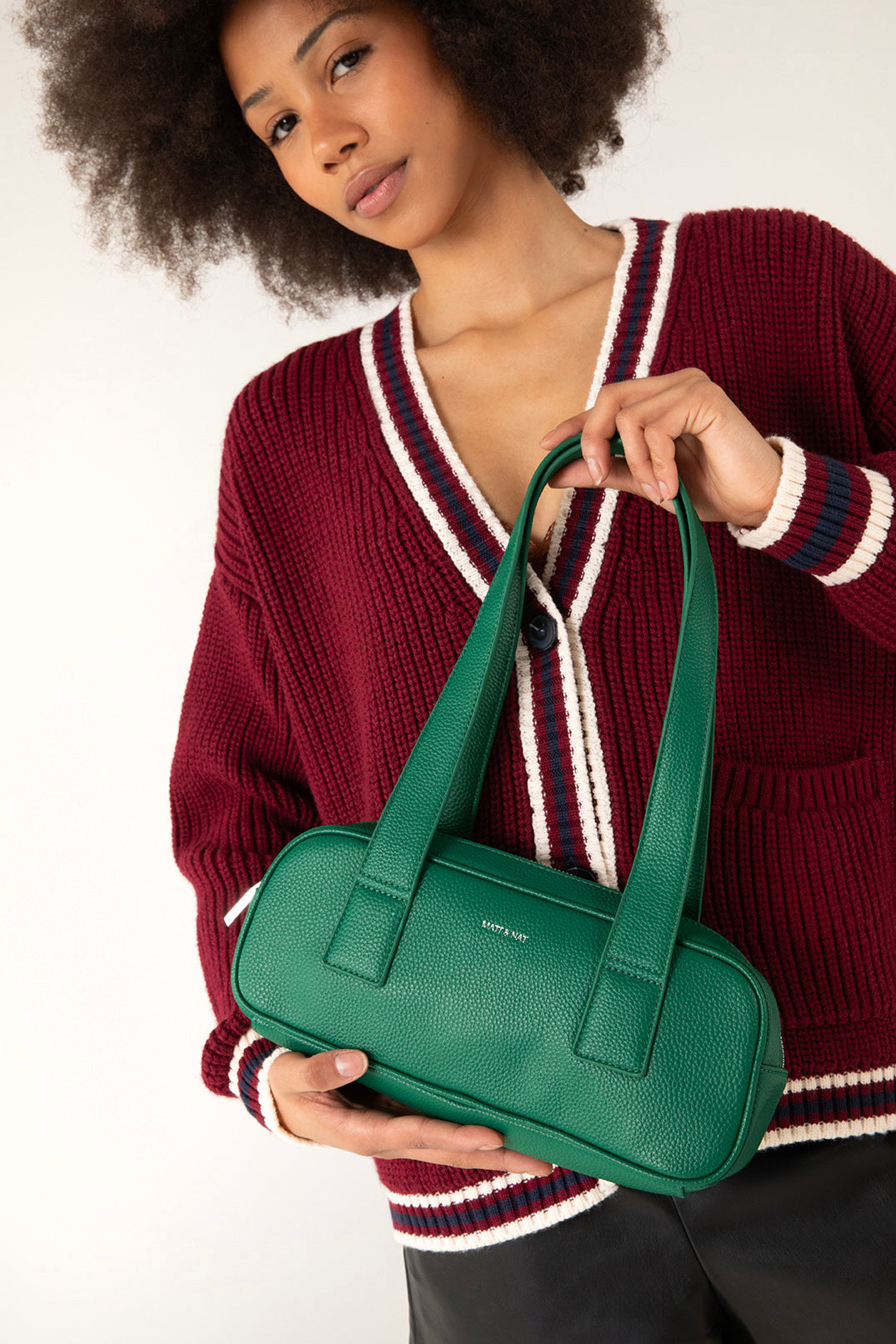 LEMUR Vegan Satchel – Grain | Color: Quartz - variant::quartz
