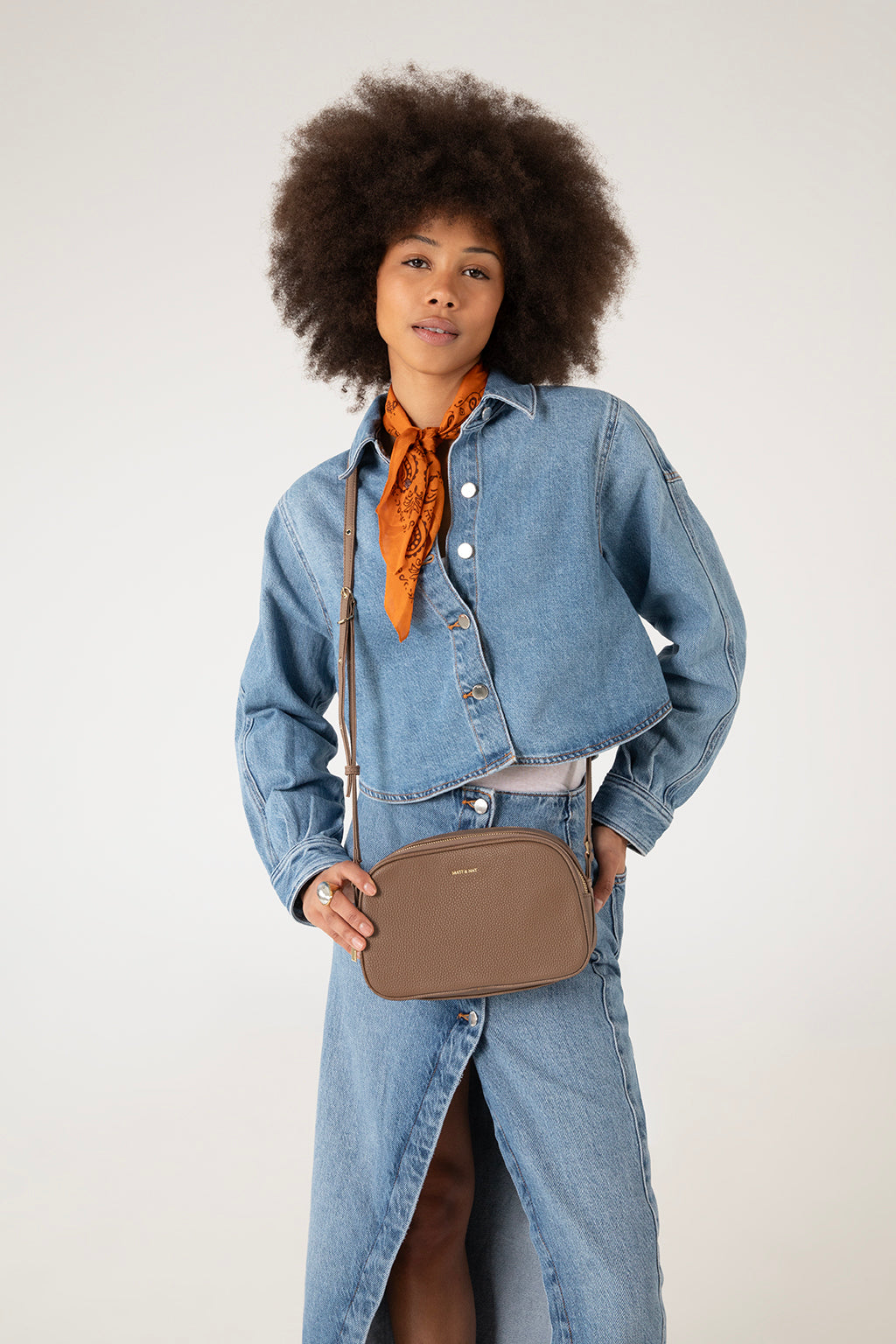 PAIR Vegan Crossbody Bag - Grain | Color: Coal - variant::coal