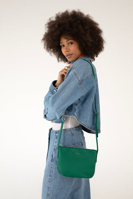 SAM Vegan Crossbody Bag - Grain | Color: Coal - variant::coal