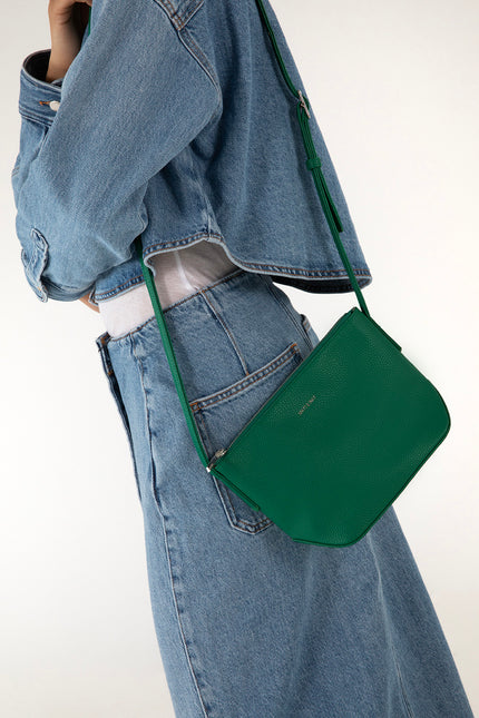 SAM Vegan Crossbody Bag - Grain | Color: Coal - variant::coal