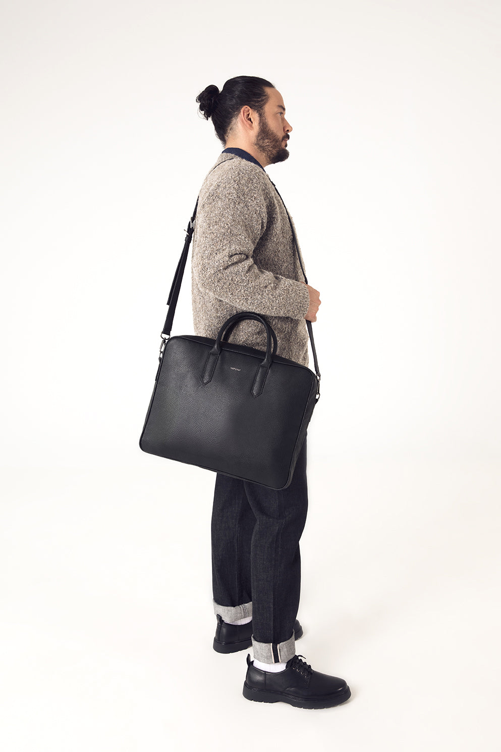 ELON Vegan Briefcase - Purity | Color: Shade - variant::shade