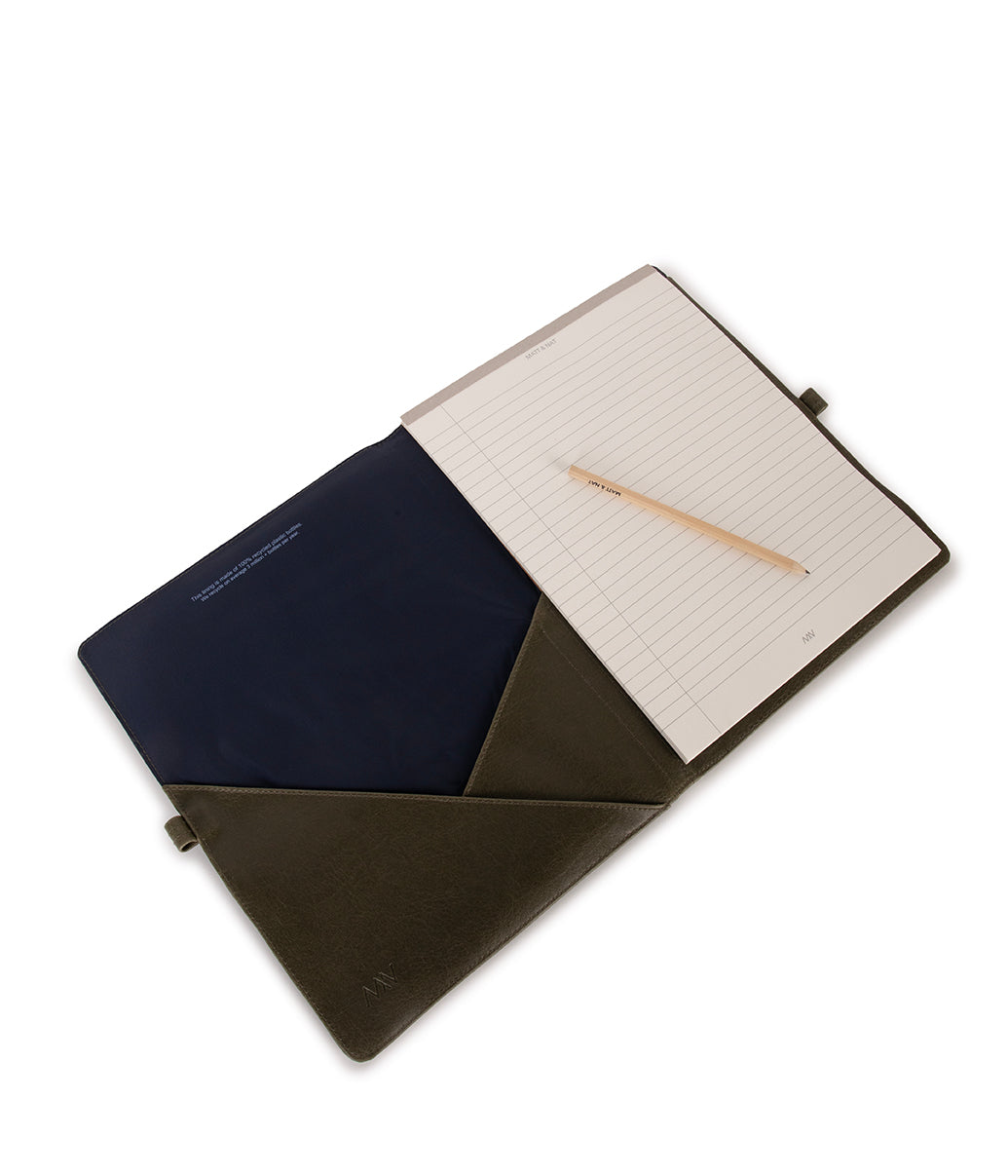 MAGISTRAL Vegan Notepad Cover - Vintage | Color: Olive - variant::olive