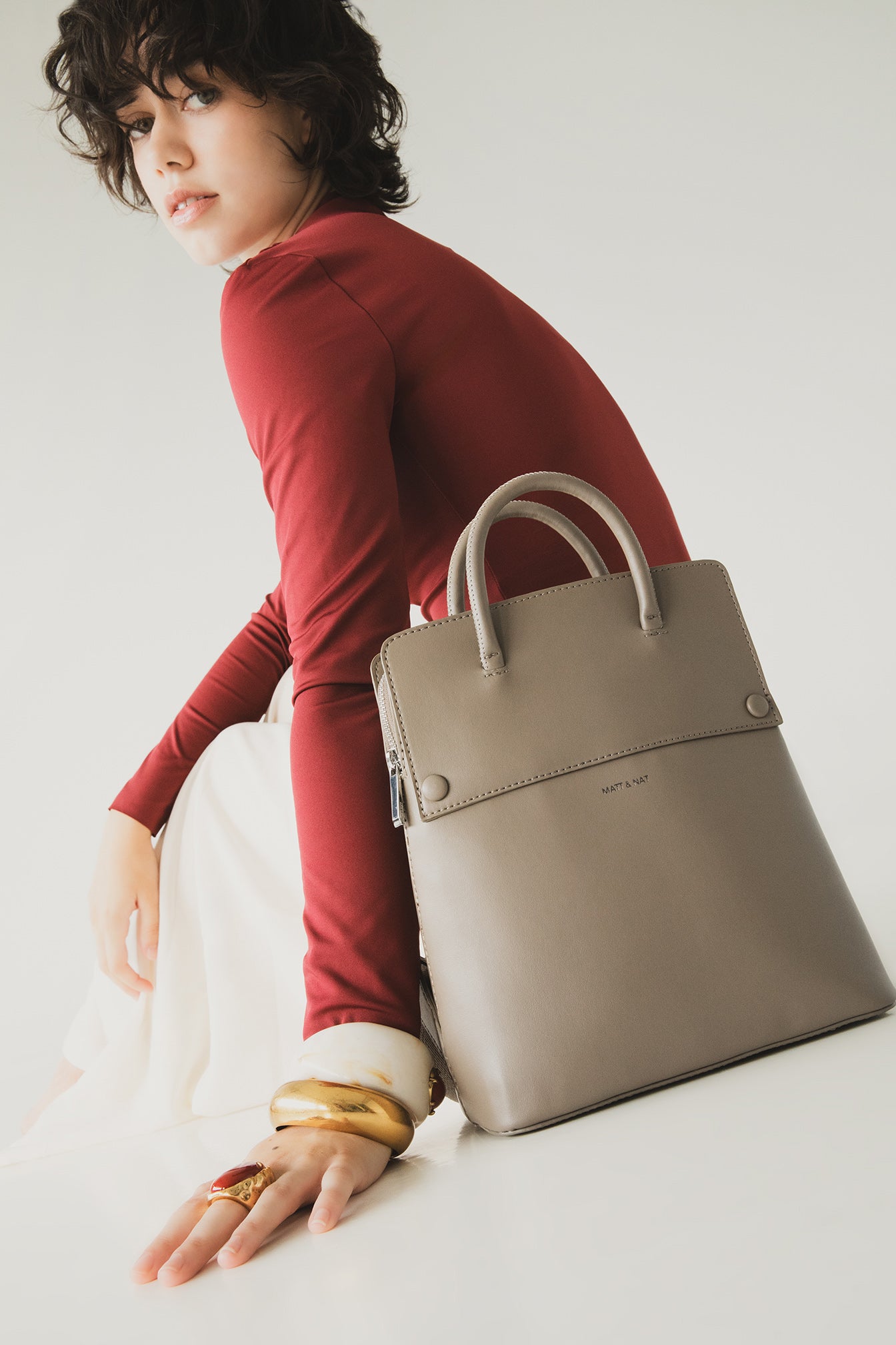 LAUT Vegan Backpack - UPPEAL™ | Color: Cappuccino - variant::cappuccino