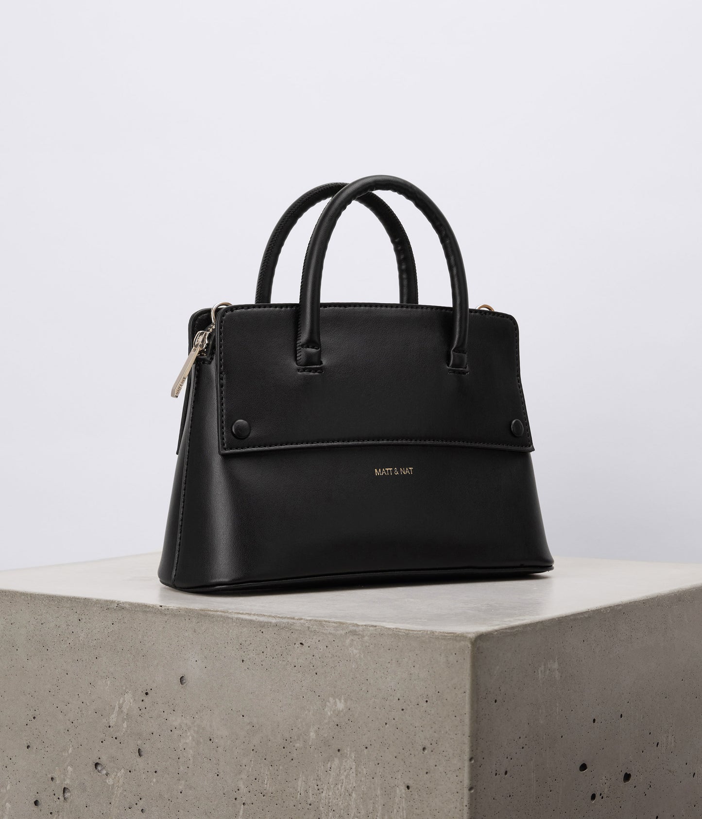 SILVA SM Small Vegan Satchel - UPPEAL™ | Color: Black - variant::black