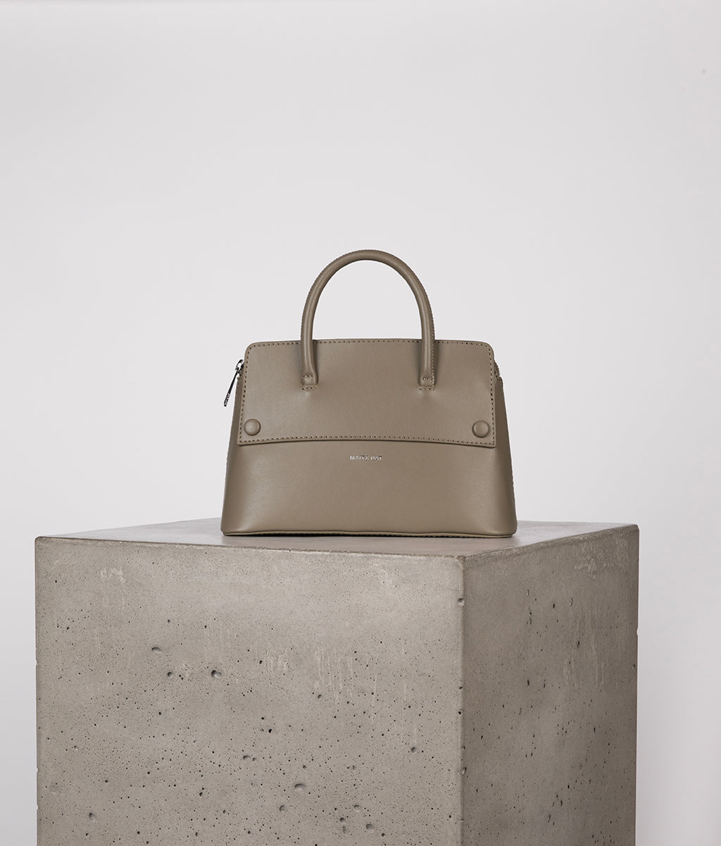 SILVA SM Small Vegan Satchel - UPPEAL™ | Color: Cappuccino - variant::cappuccino