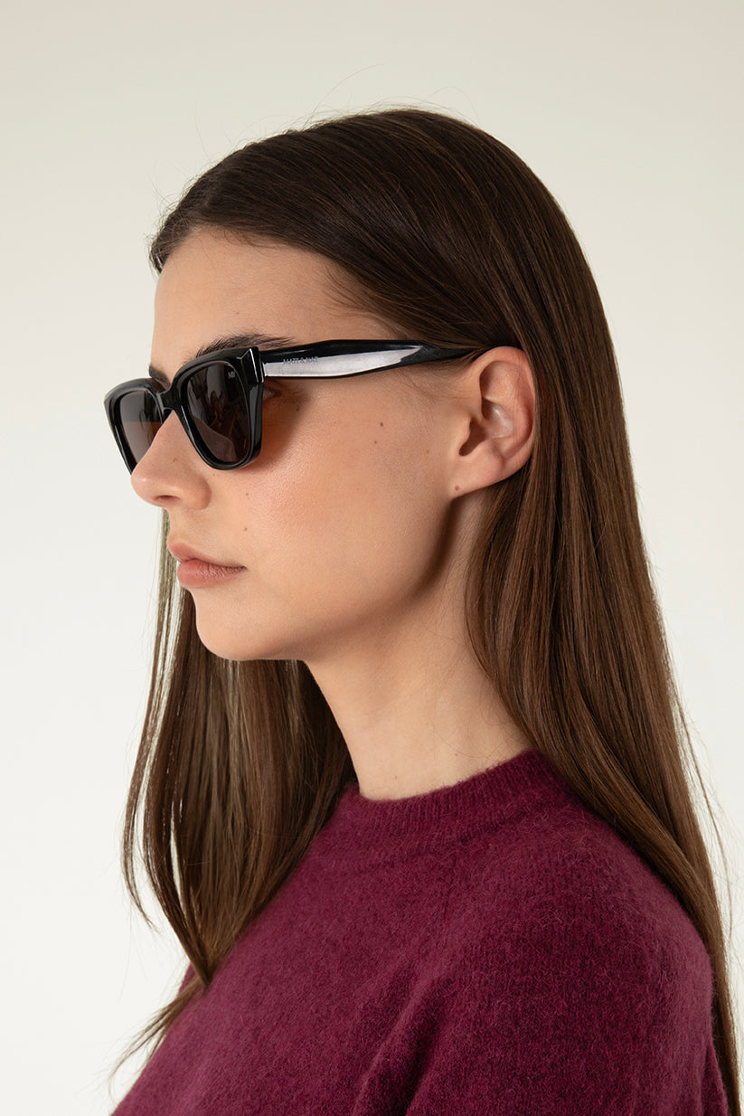 ASUNA Classic Recycled Sunglasses | Color: Black - variant::black