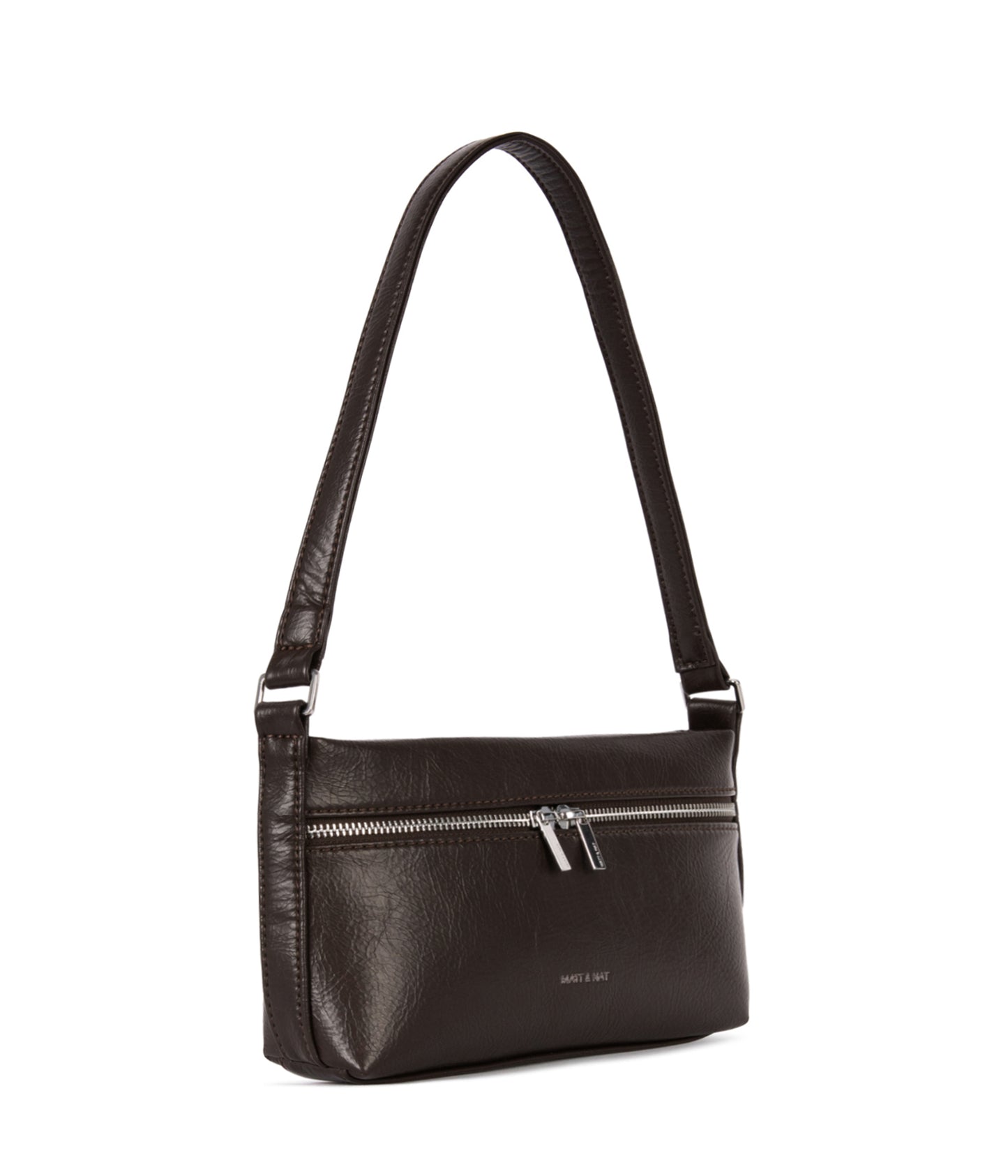 MALENESM Small Vegan Shoulder Bag – Theme | Color: Coffee - variant::coffee