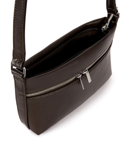 MALENESM Small Vegan Shoulder Bag – Theme | Color: Coffee - variant::coffee