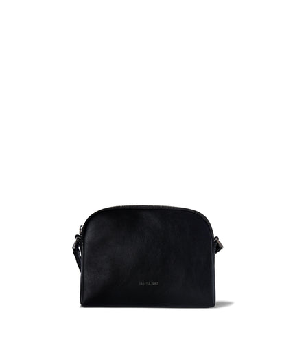 KRISTY Slim Vegan Crossbody Bag - Forum | Color: Black - variant::black