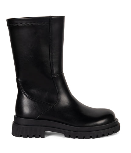 ENIYA Women's Vegan Mid-Calf Boot | Color: Black - variant::black