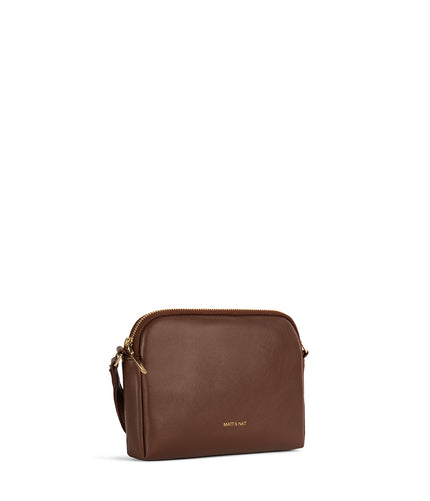 KRISTY Slim Vegan Crossbody Bag - Forum | Color: Cocoa - variant::cocoa