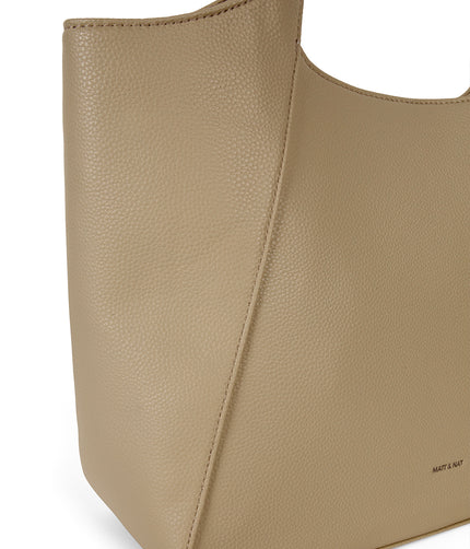 CHARLOT Vegan Tote Bag - Grain | Color: Almond - variant::almond