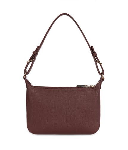 JINA Vegan Shoulder Bag - Grain | Color: Cherry - variant::cherry