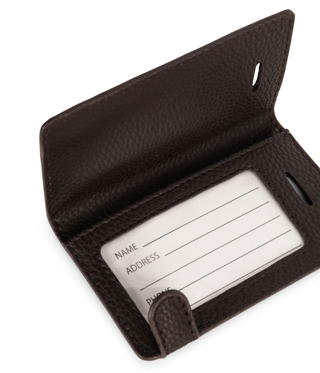MAP Vegan Luggage Tag - Grain | Color: Fudge - variant::fudge