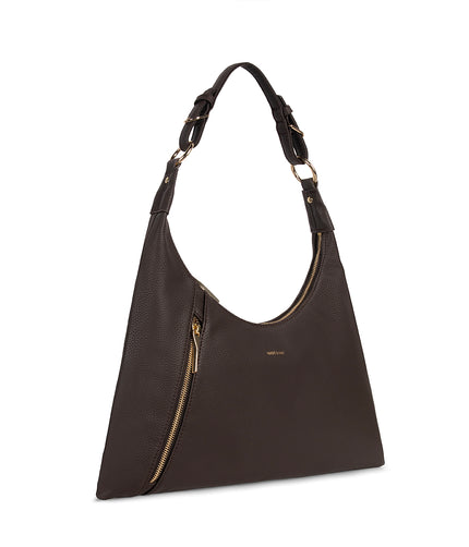 MORGAN Vegan Hobo Bag – Grain | Color: Fudge - variant::fudge