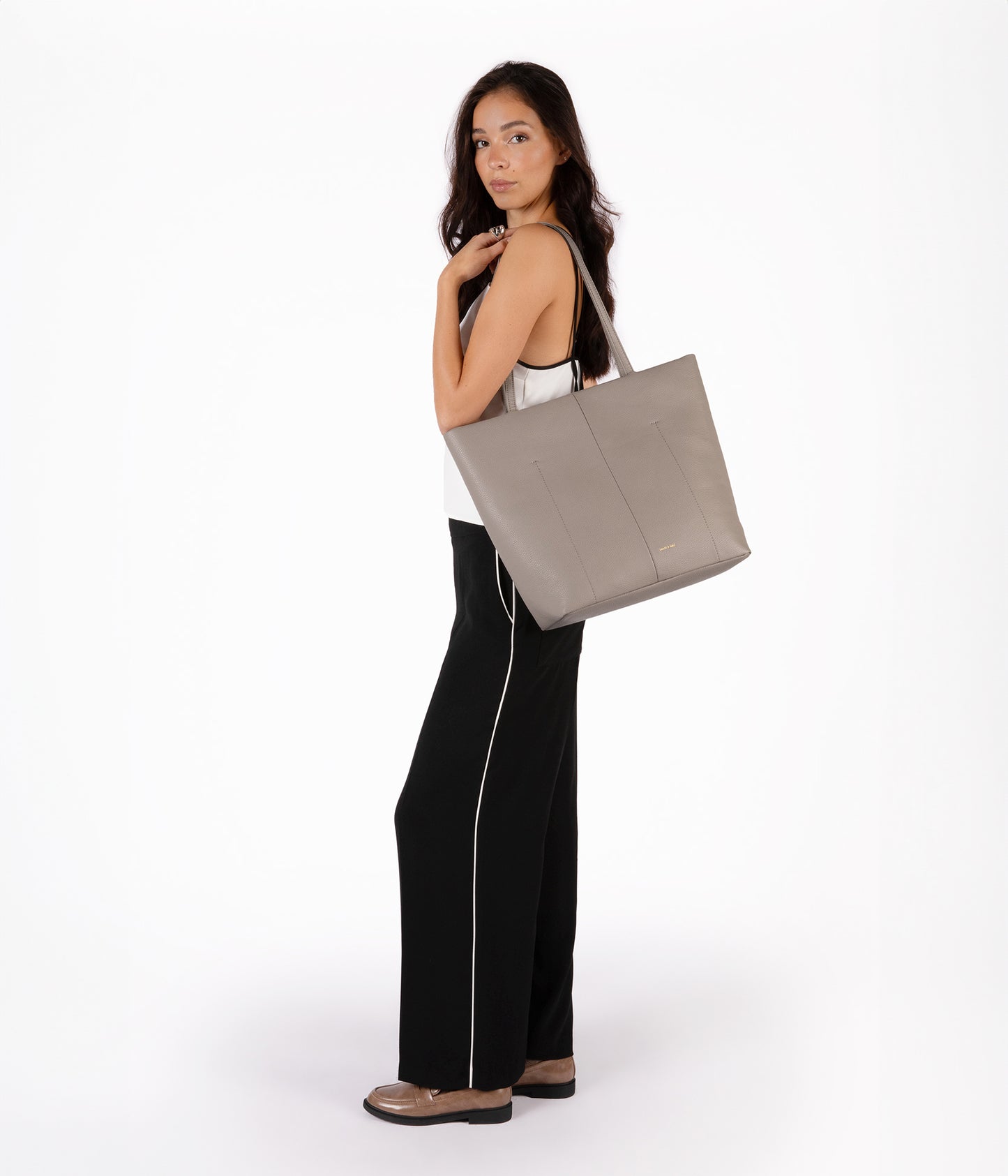 NATALIA Vegan Tote Bag – Grain | Color: Cherry - variant::cherry