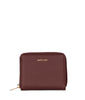 RUE Small Vegan Zip Wallet - Grain | Color: Cherry - variant::cherry
