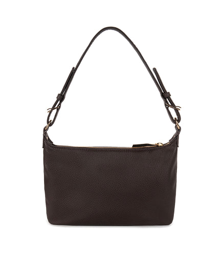 JINA Vegan Shoulder Bag - Grain | Color: Fudge - variant::fudge