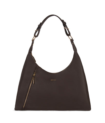 MORGAN Vegan Hobo Bag – Grain | Color: Fudge - variant::fudge
