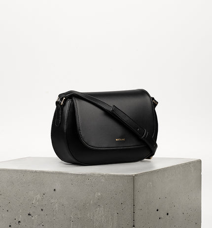 AGATHE Vegan Crossbody Bag - UPPEAL™ | Color: Black - variant::black