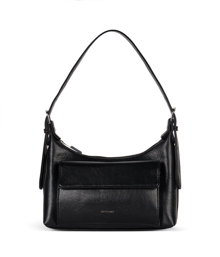 BEL Vegan Shoulder Bag - Theme | Color: Black - variant::black