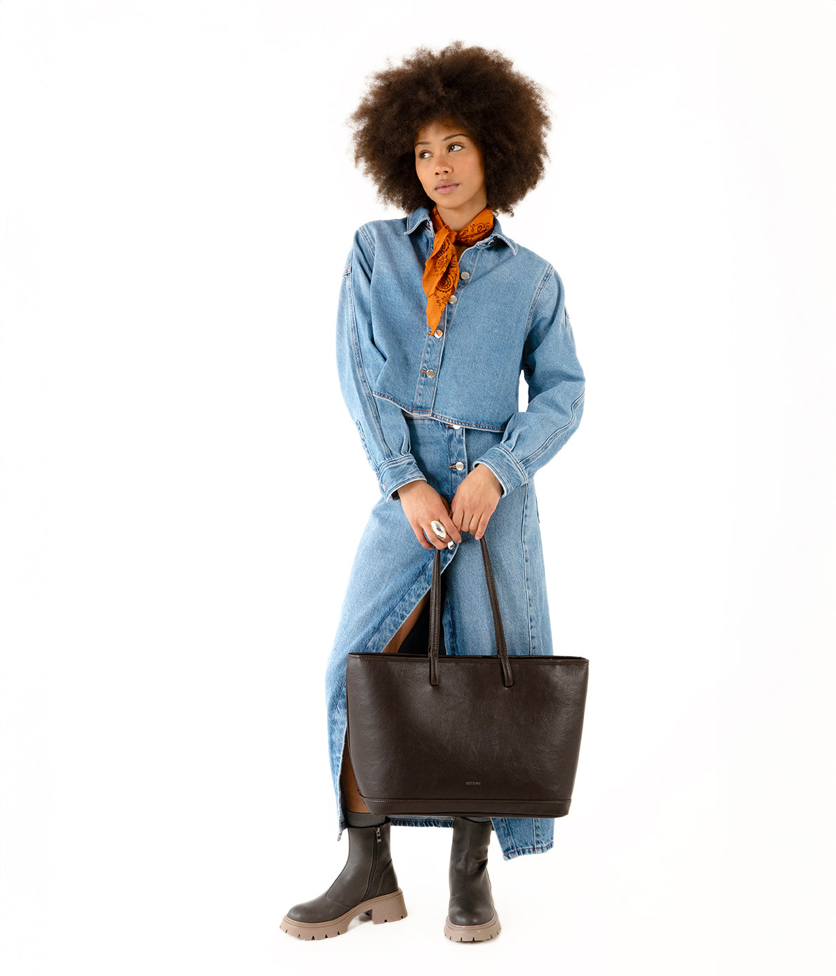 ELIZA Vegan Tote Bag - Theme | Color: Rust - variant::rust