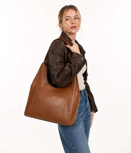 Vermont Vegan Hobo Bag – Theme | Color: Rust - variant::rust