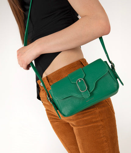 ISABELLE SM Vegan Crossbody Bag – Grain | Color: Black - variant::black