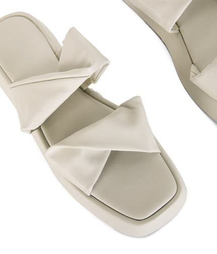 AIKO Women’s Vegan Sandals | Color: White - variant::off white