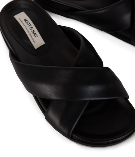 SANDRA Women’s Vegan Sandals | Color: Black - variant::black