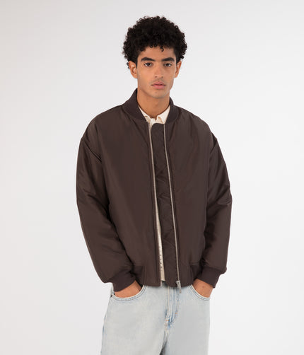 MARCUS Men's Vegan Bomber Jacket | Color: Brown - variant::espresso