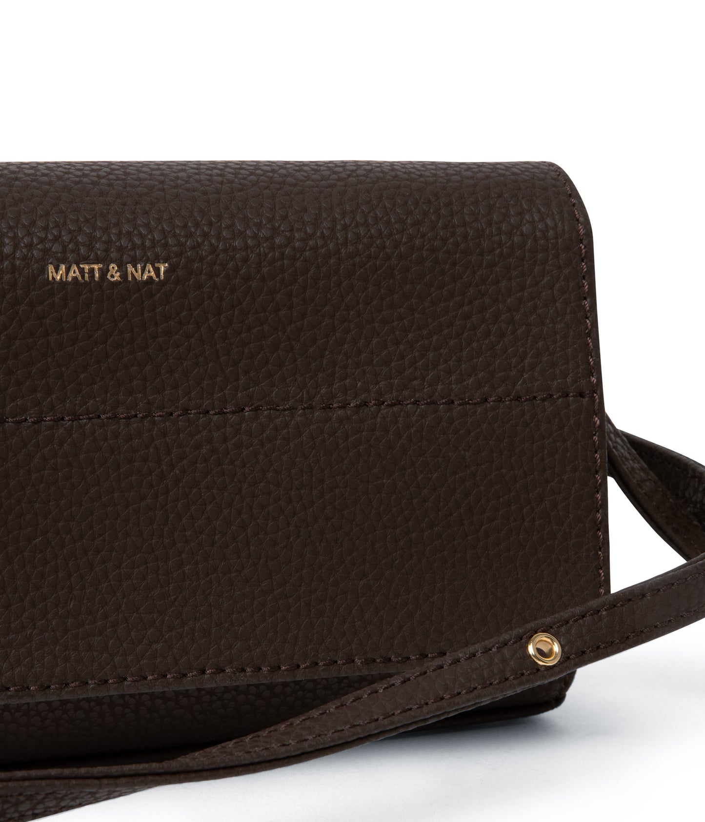 EMI Vegan Crossbody Bag - Purity | Color: Brown - variant::truffle