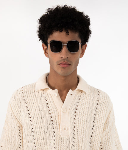 KAYASM Small Square Sunglasses | Color: Gold, Brown - variant::brown